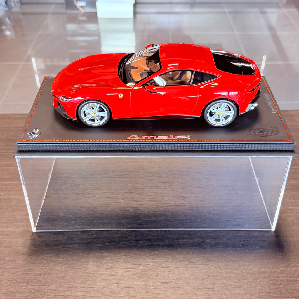 Ferrari Amalfi Rosso Corsa 1:18 Scale with Display Case by BBR Models
