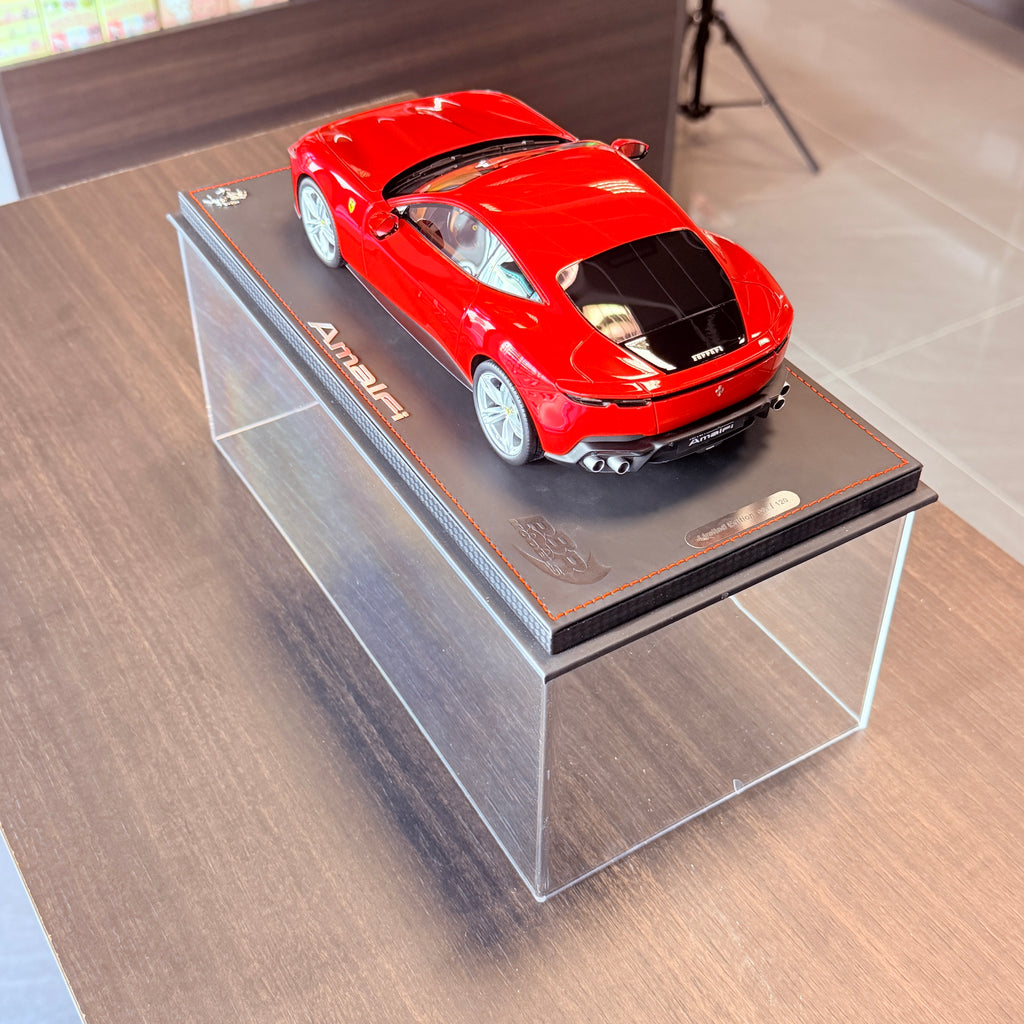 Ferrari Amalfi Rosso Corsa 1:18 Scale with Display Case by BBR Models