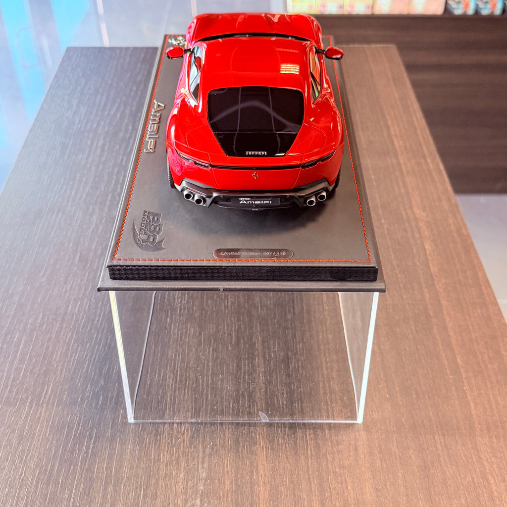 Ferrari Amalfi Rosso Corsa 1:18 Scale with Display Case by BBR Models