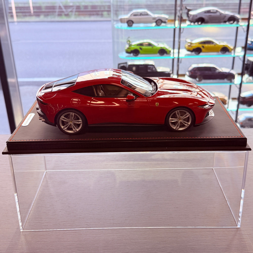Ferrari Amalfi Rosso Corsa 1:18 Scale with Display Case by BBR Models