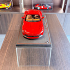 Ferrari Amalfi Rosso Corsa 1:18 Scale with Display Case by BBR Models