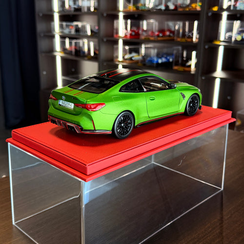 BMW M4 CSL 2023 Matt Green Metallic – MINICHAMPS – view 2