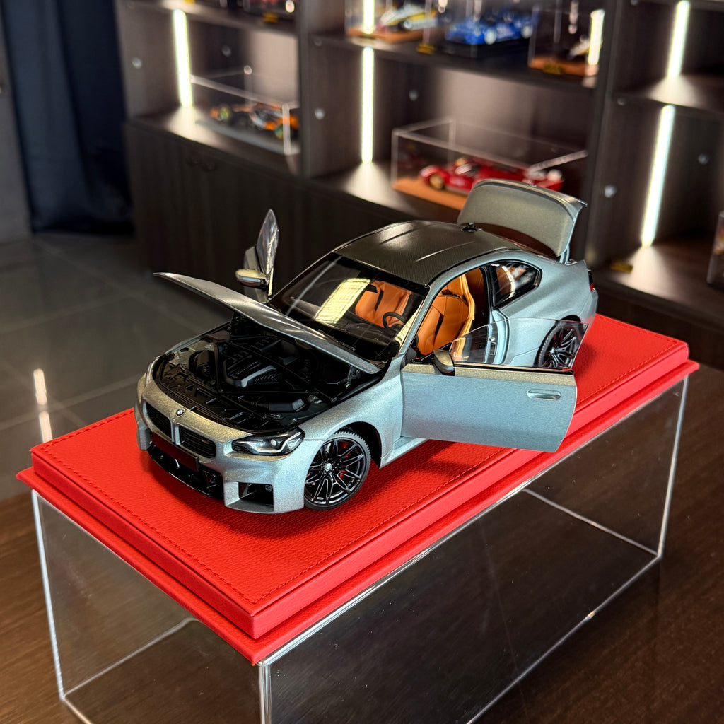 BMW M2 2023 Matt Grey | 1:18 Scale by Minichamps
