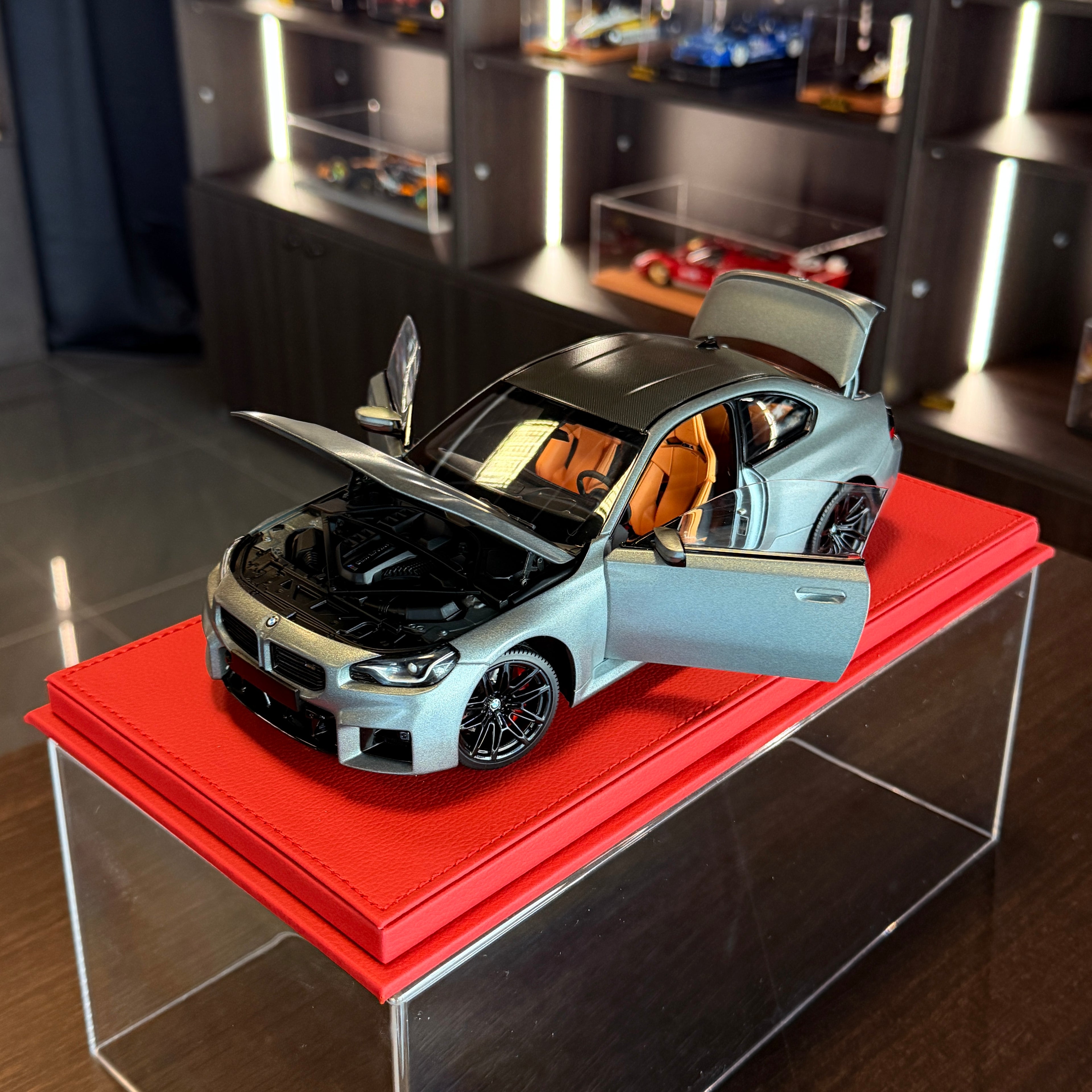 BMW M2 2023 Matt Grey | 1:18 Scale by Minichamps