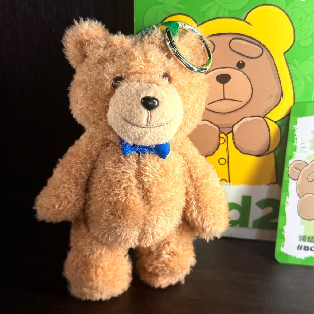 POP MART Ted2 Teddy Bear Action Series Bowtie Bear Plush Pendant