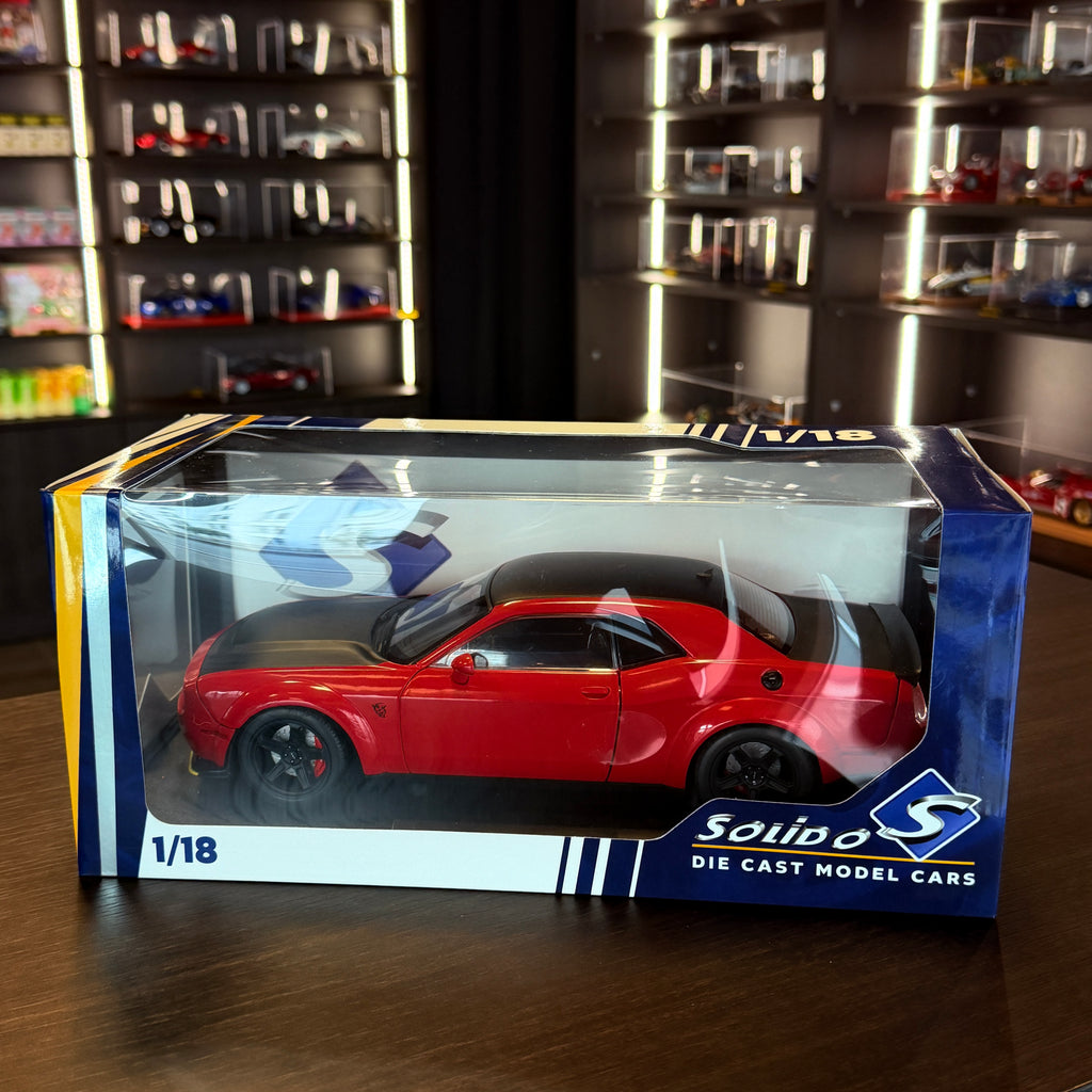 Dodge Challenger SRT Demon 2023 Tor Red | 1:18 Scale by Solido