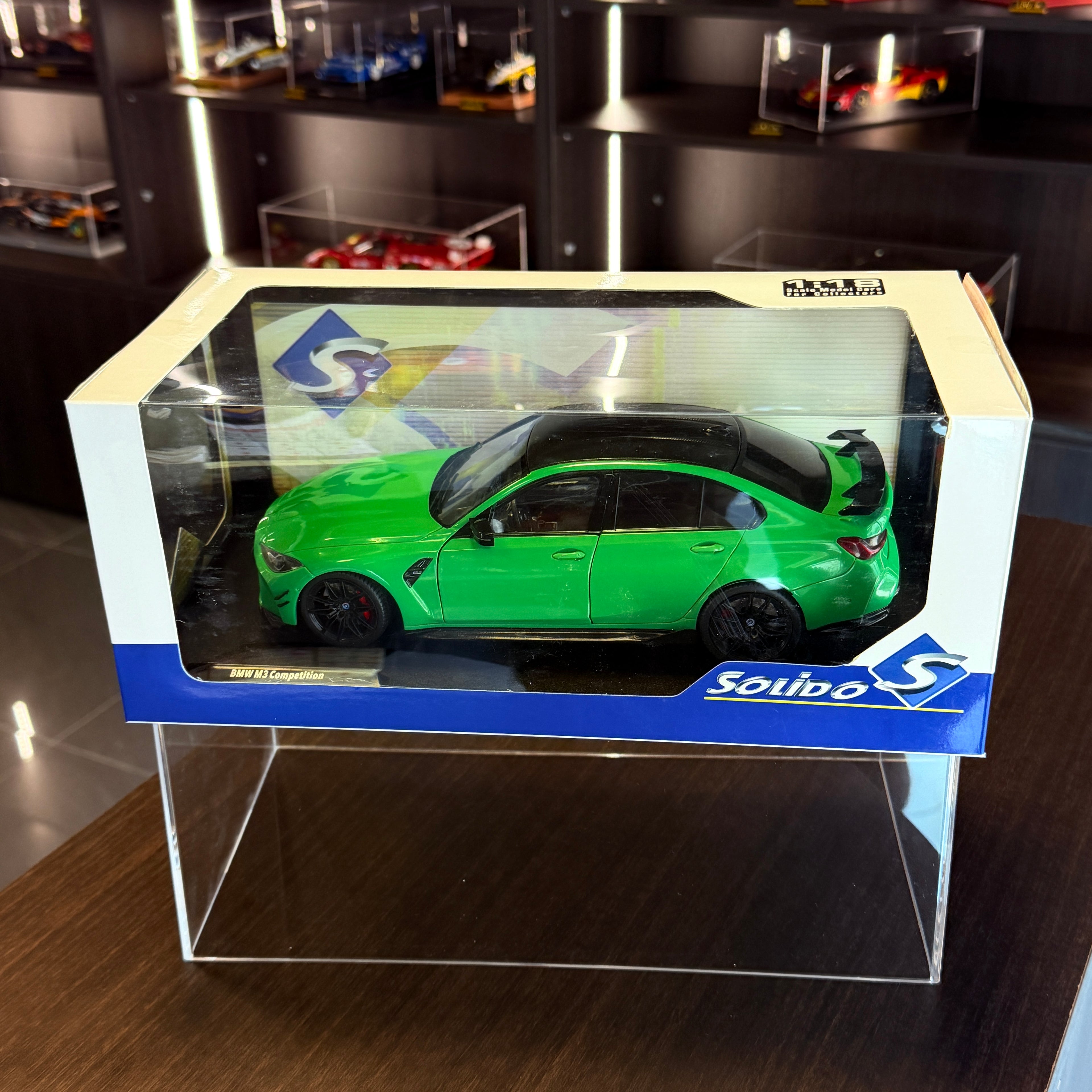 „BMW M3“ su našumo dalimis, „Signal Green“, 2024 m., 1:18 mastelio, Solido
