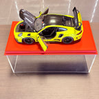 Porsche 911 (991.2) GT3 RS с пакет Weissach Racing Yellow – мащабен модел автомобил в мащаб 1:18 от AUTOart