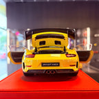 Porsche 911 (991.2) GT3 RS с пакет Weissach Racing Yellow – мащабен модел автомобил в мащаб 1:18 от AUTOart