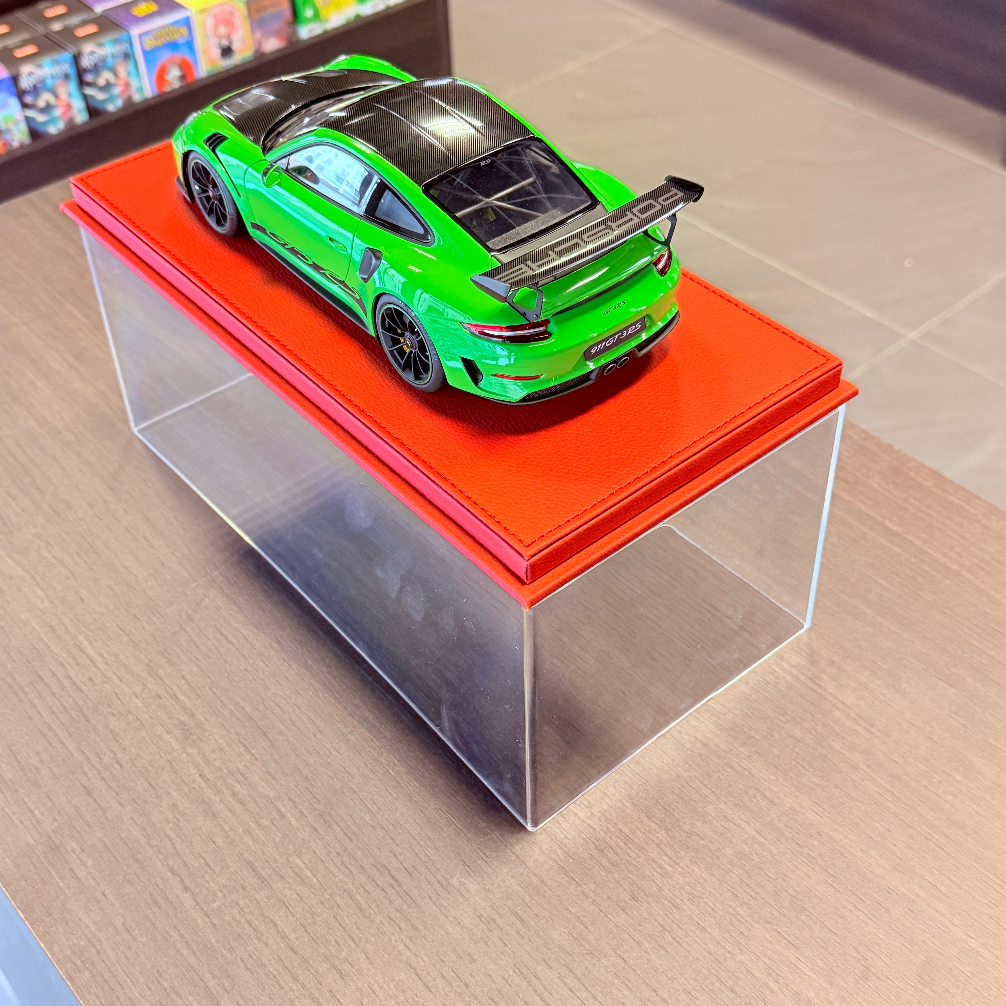 Porsche 911 (991.2) GT3 RS Weissach Package Lizard Green – 1:18 Scale Model Car by AUTOart