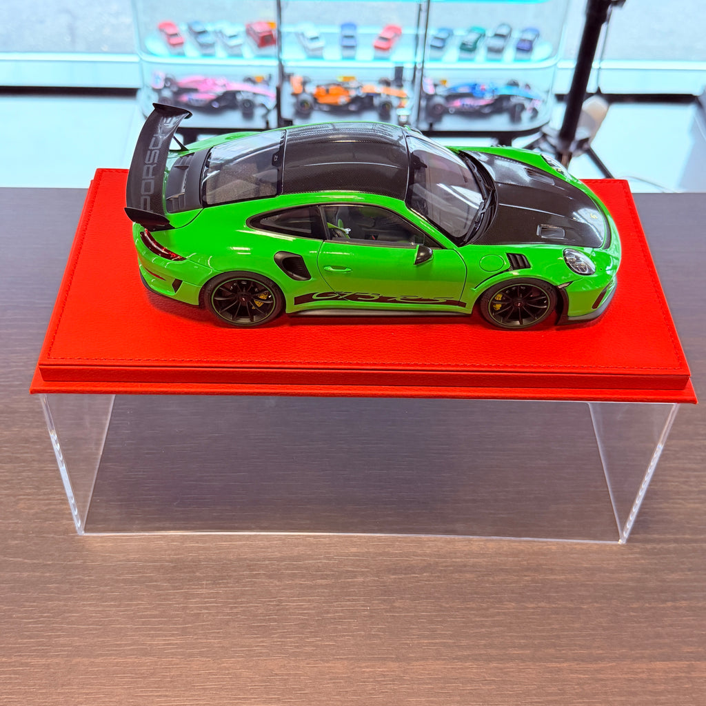Porsche 911 (991.2) GT3 RS Weissach-paketet Lizard Green – bilmodell i skala 1:18 från AUTOart