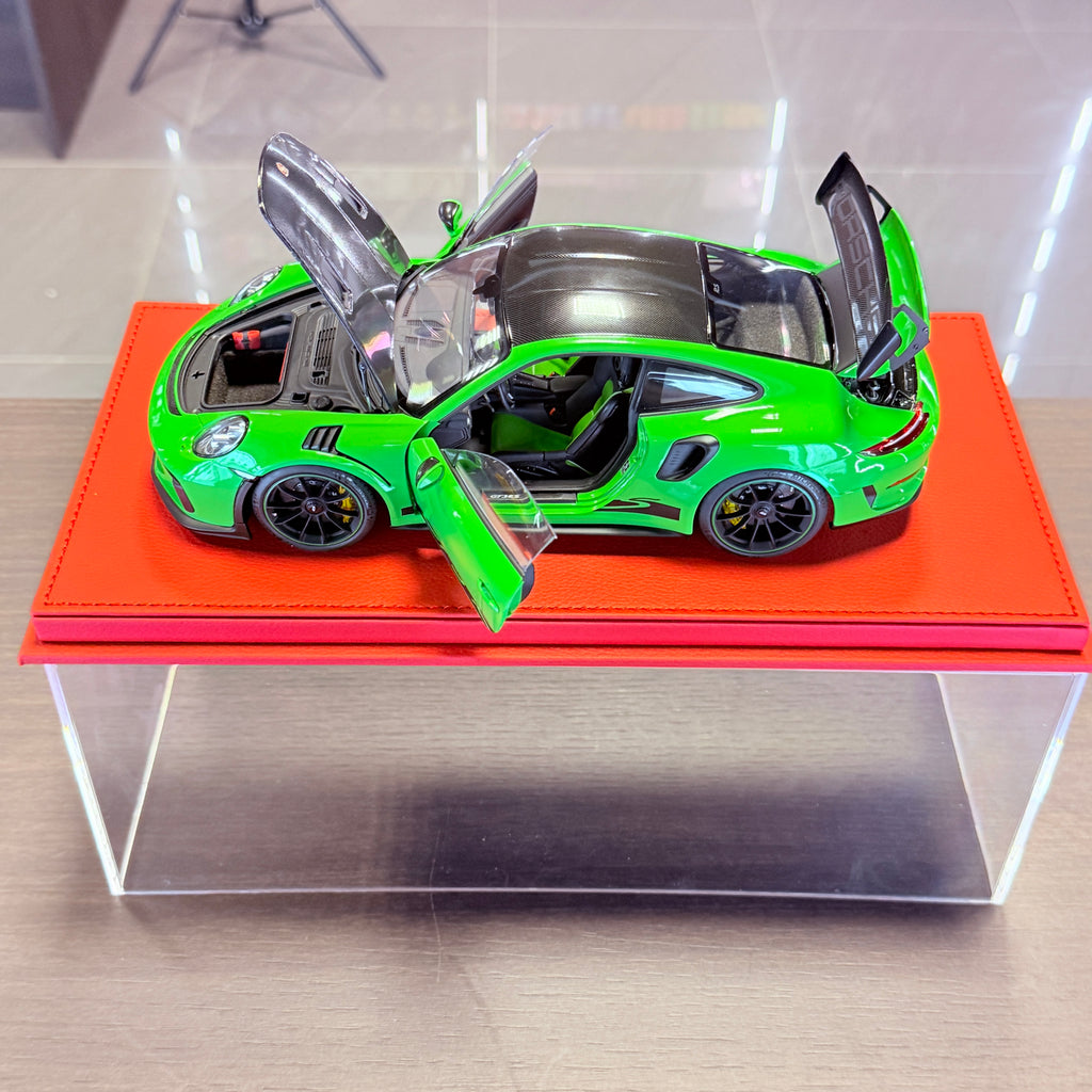 Porsche 911 (991.2) GT3 RS Weissach-paketet Lizard Green – bilmodell i skala 1:18 från AUTOart