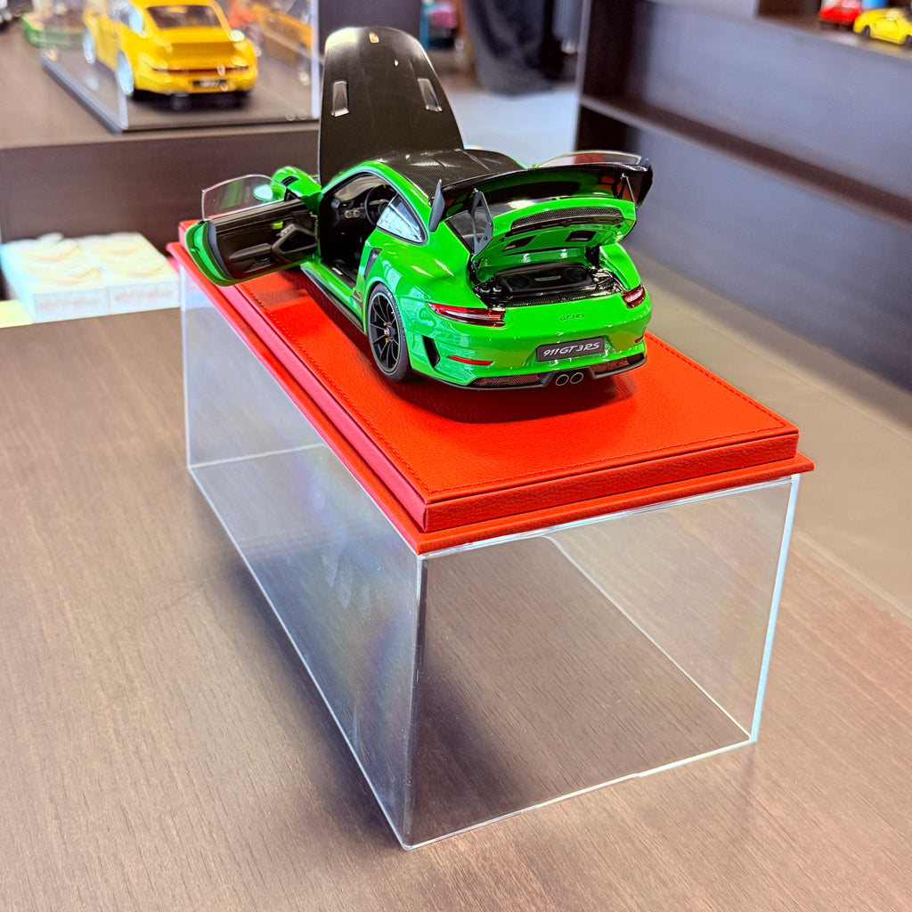 Porsche 911 (991.2) GT3 RS Weissach-paketet Lizard Green – bilmodell i skala 1:18 från AUTOart