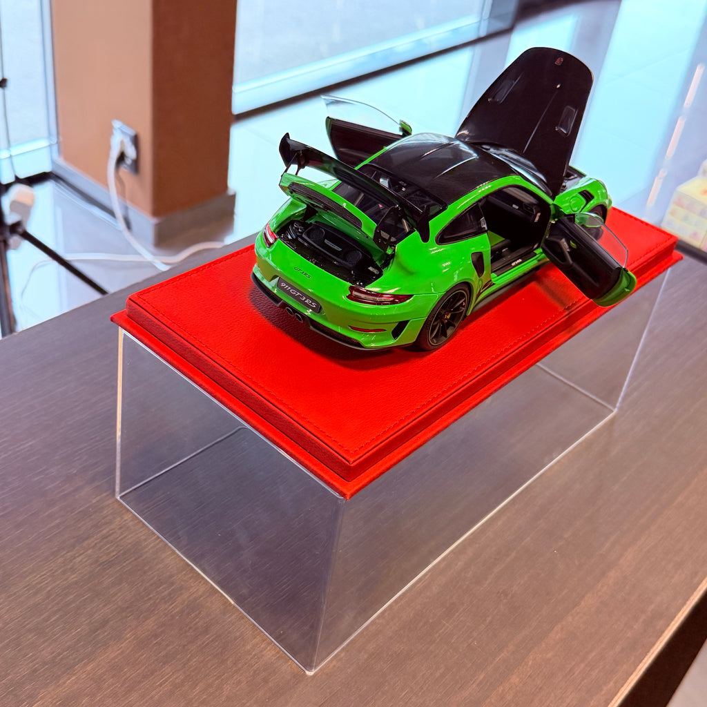 Porsche 911 (991.2) GT3 RS Weissach-paketet Lizard Green – bilmodell i skala 1:18 från AUTOart
