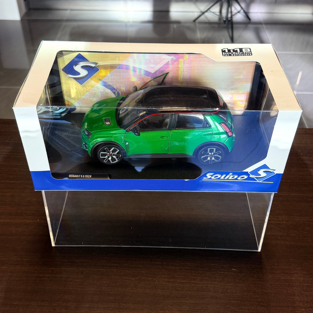 Renault 5 E-Tech Vert Pop 2024, skala 1:18 fra Solido