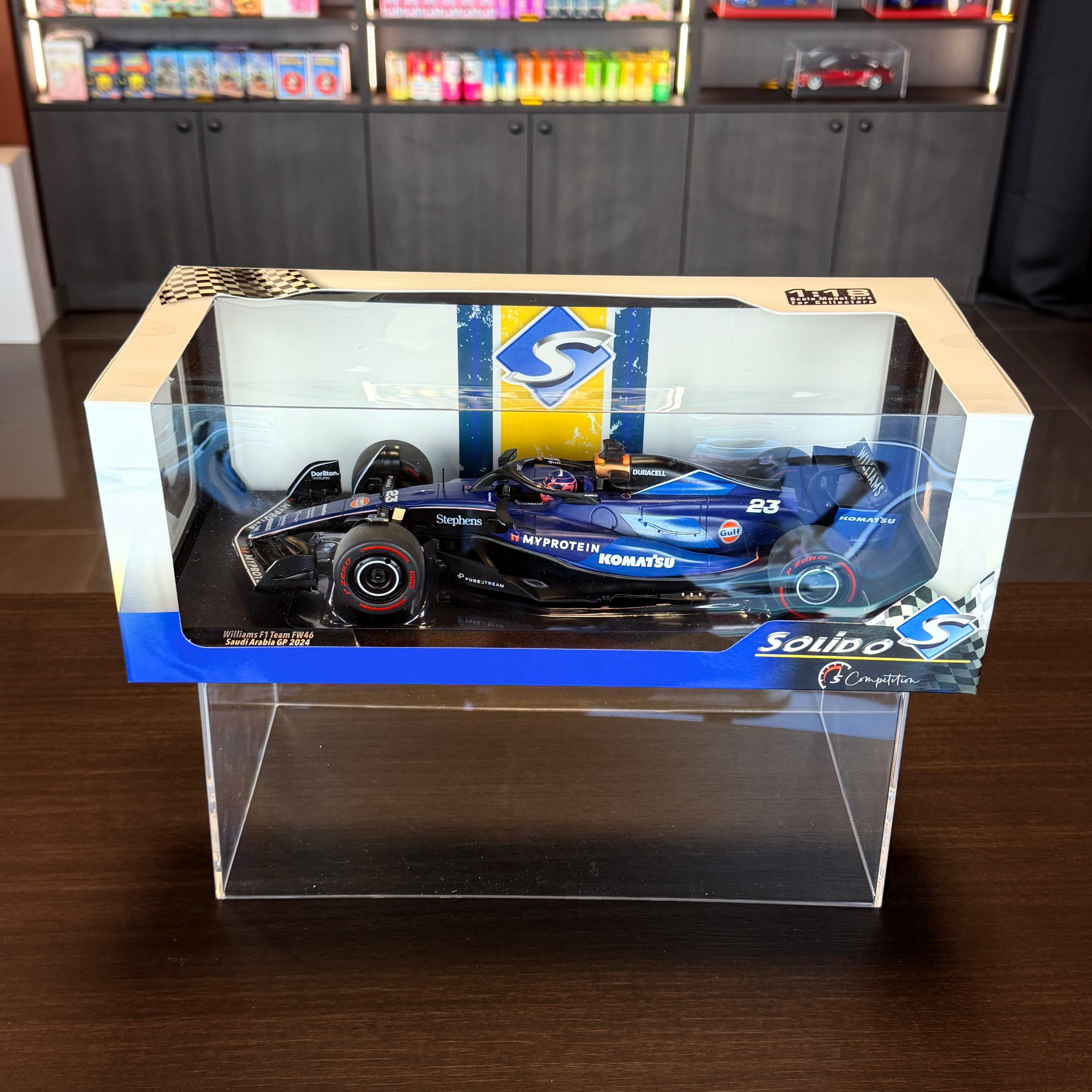 Williams F1 Team FW46 Alex Albon, Grand Prix Arabii Saudyjskiej 2024, skala 1:18, marki Solido