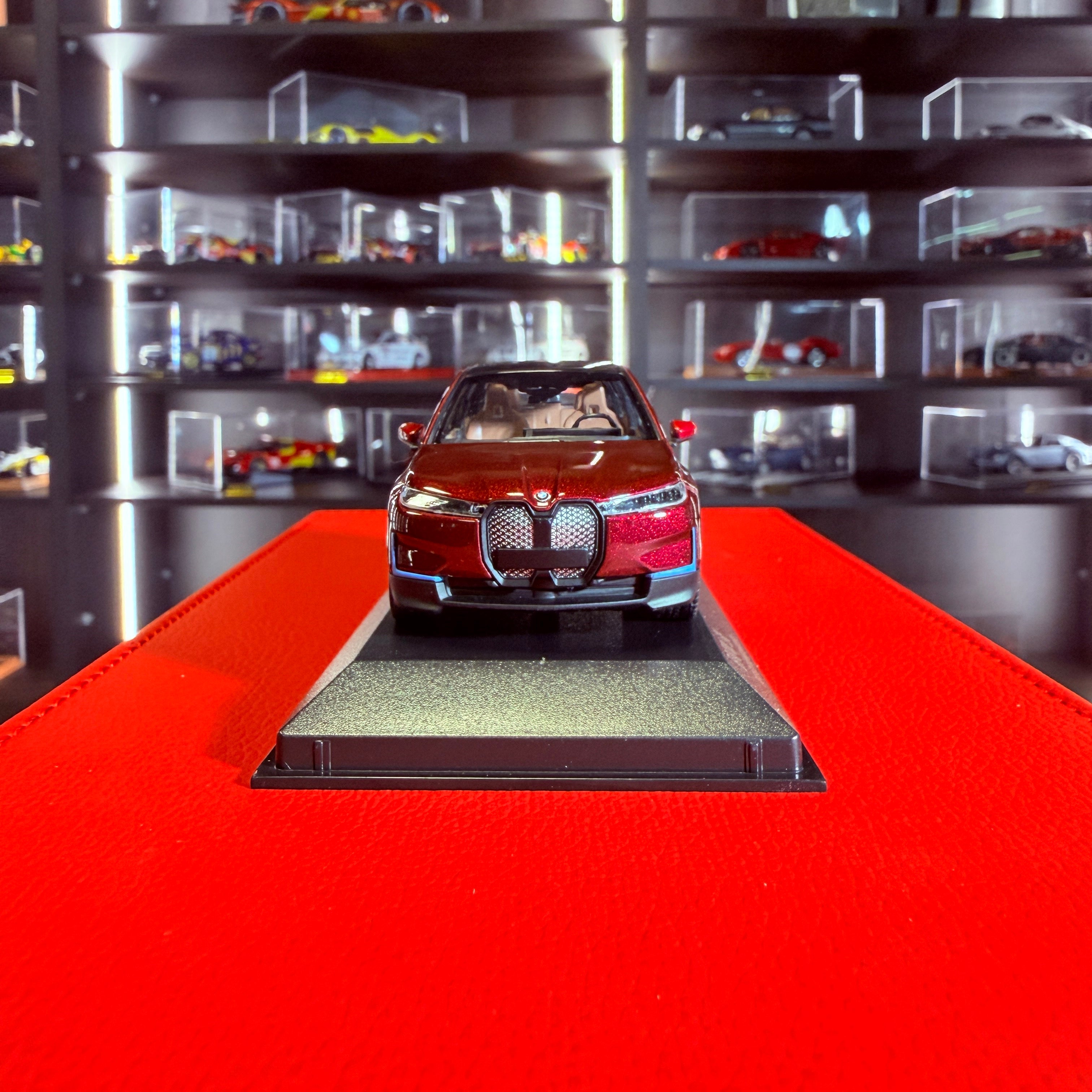 BMW iX 2022 Red Metallic – 1:43 Scale Model Car by MINICHAMPS