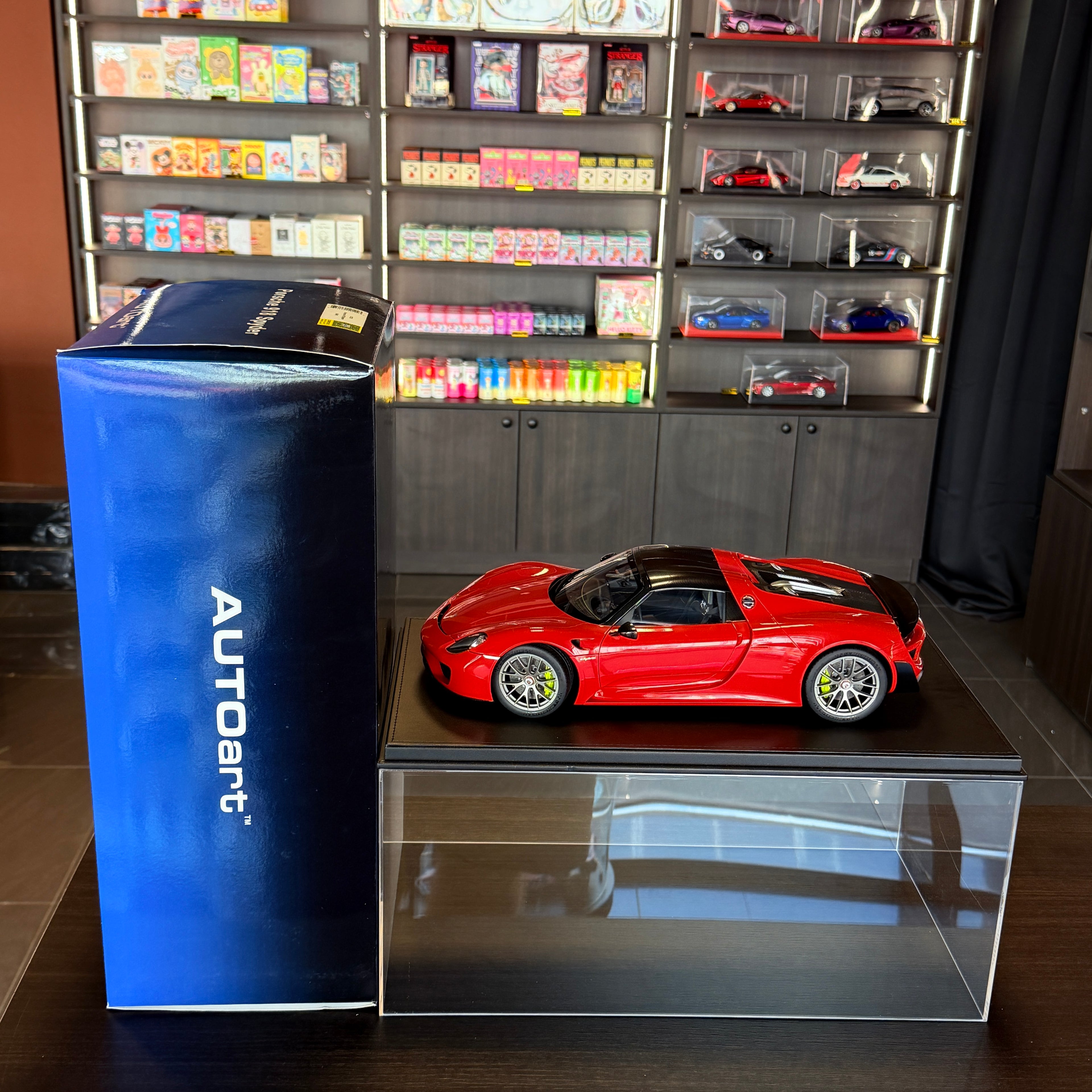 Porsche 918 Spyder – Rojo Escala 1:12 de AUTOart