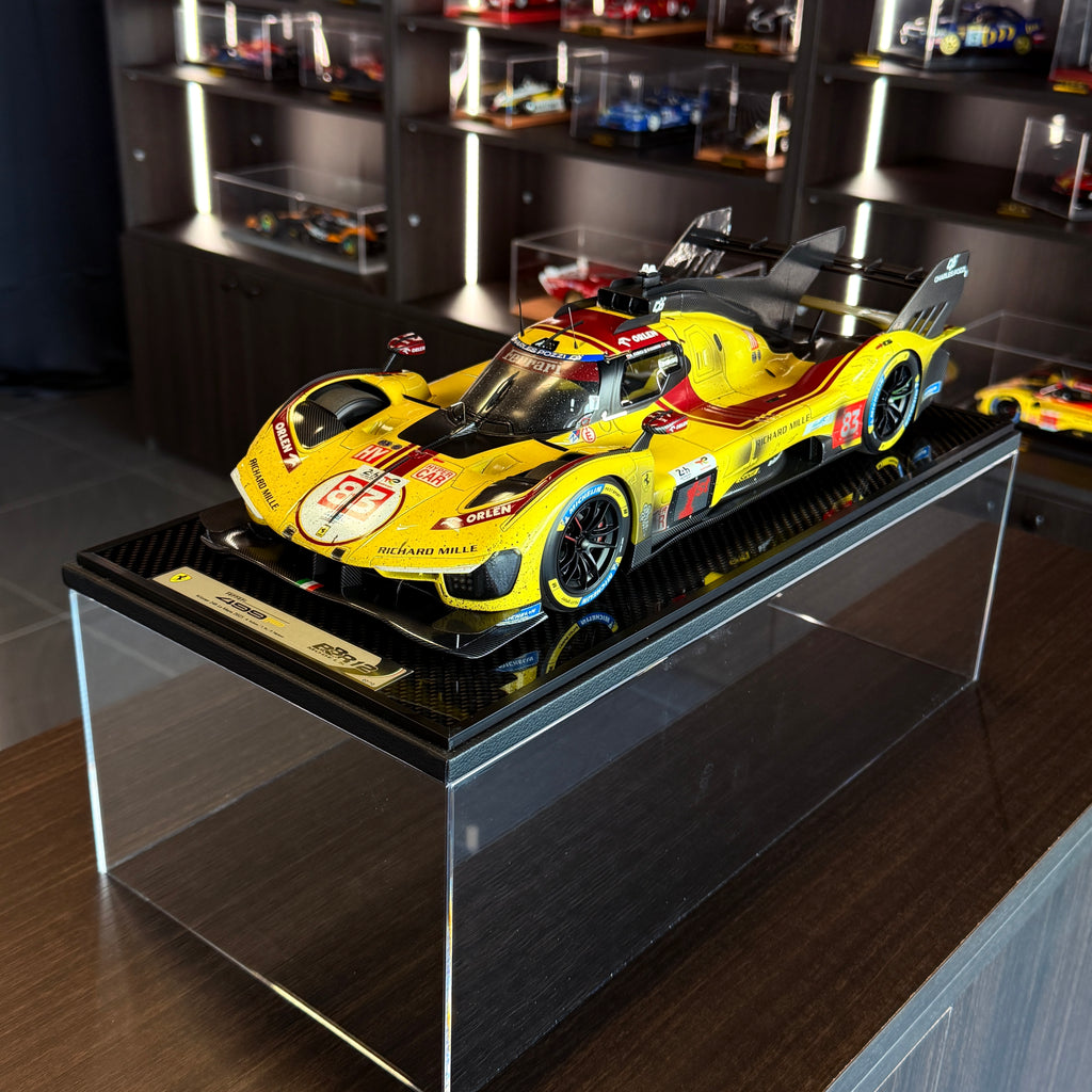 BBR Models Ferrari 499P #83 Dirty Version – Winner 24 Hours of Le Mans 2025 – Kubica, Ye & Hanson – 1:12 Scale Model Car (Limited Edition 10 pcs)