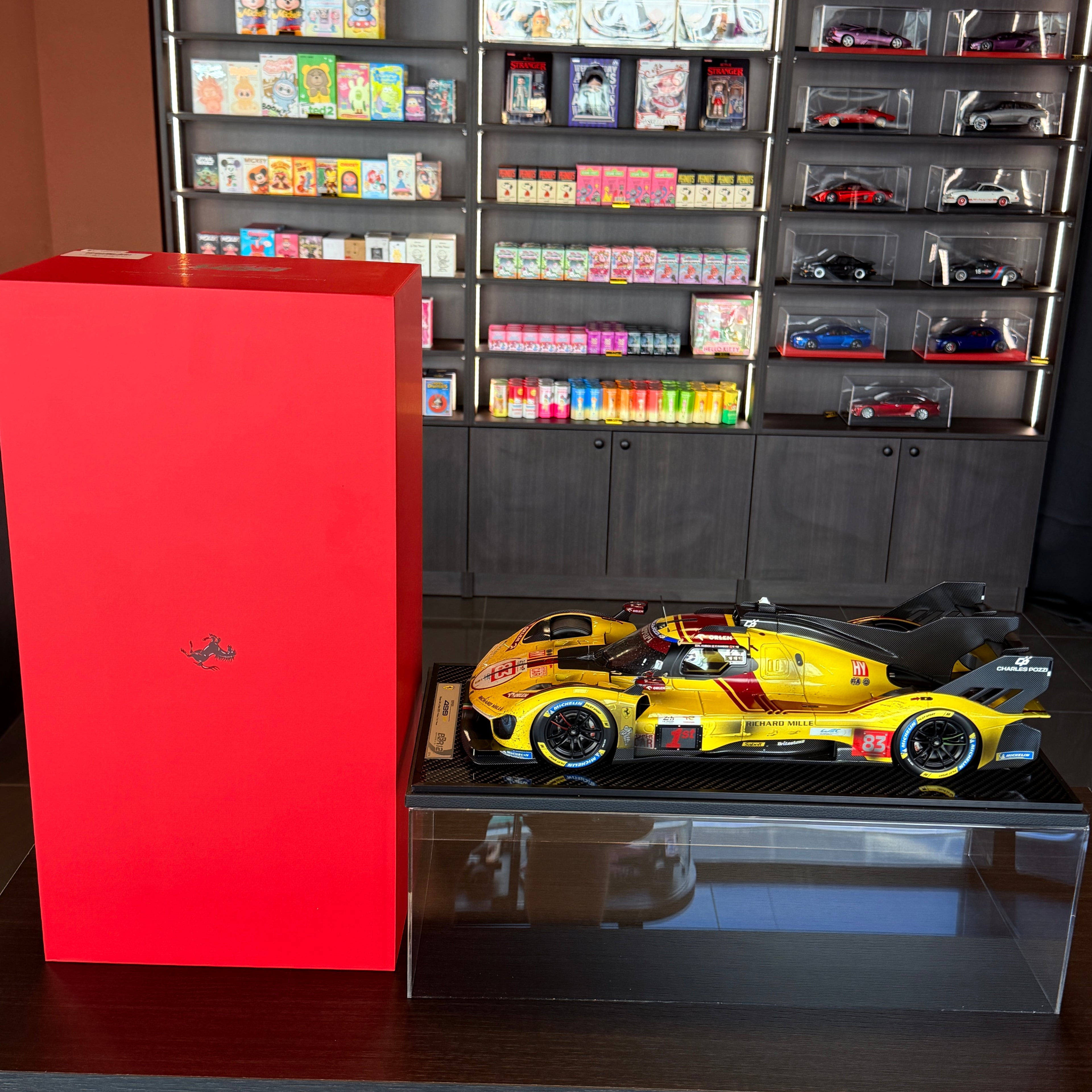 BBR Models Ferrari 499P #83 Dirty Version – Winner 24 Hours of Le Mans 2025 – Kubica, Ye & Hanson – 1:12 Scale Model Car (Limited Edition 10 pcs)