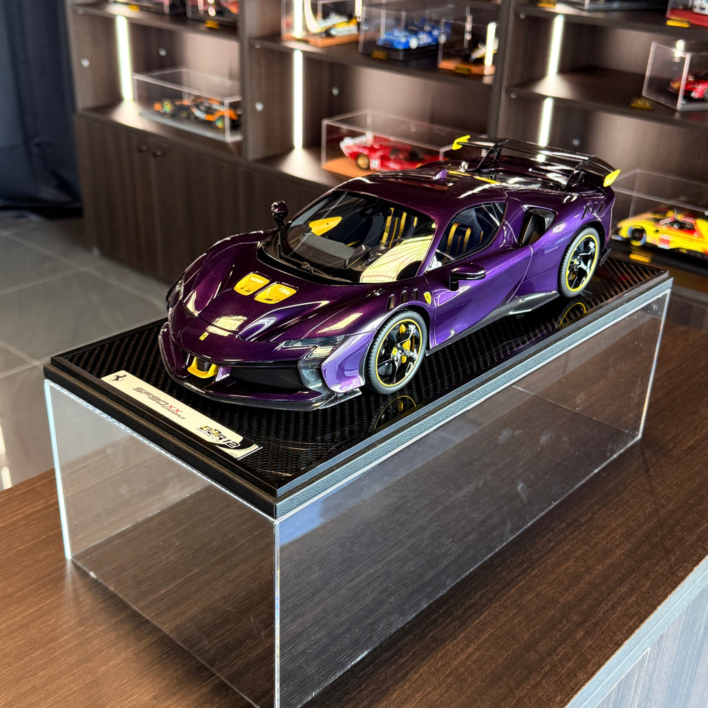 BBR-Models 1/12 Ferrari Sf90 XX Stradale Spider 2024 Rot Carbon Schwarz BBR1221D