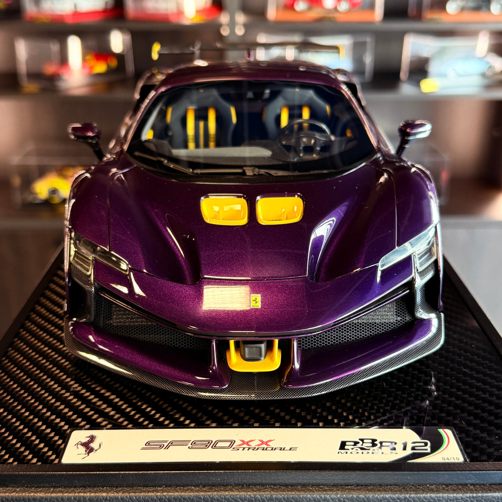 BBR-Models 1/12 Ferrari Sf90 XX Stradale Spider 2024 Rot Carbon Schwarz BBR1221D