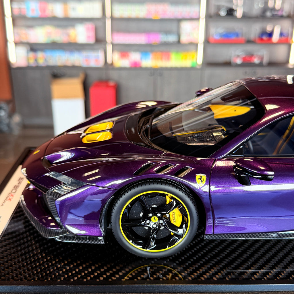 BBR-Models 1/12 Ferrari Sf90 XX Stradale Spider 2024 Rot Carbon Schwarz BBR1221D