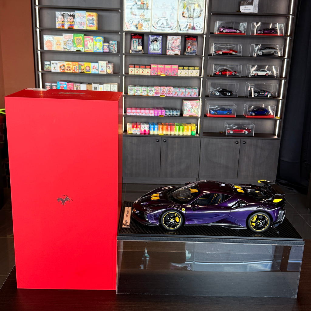 BBR-Models 1/12 Ferrari Sf90 XX Stradale Spider 2024 Rot Carbon Schwarz BBR1221D