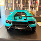 AUTOart Lamborghini Huracán Performante Blu Glauco (Solid Blue) – 1:12 Scale Model Car