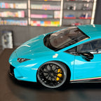 AUTOart Lamborghini Huracán Performante Blu Glauco (Solid Blue) – 1:12 Scale Model Car