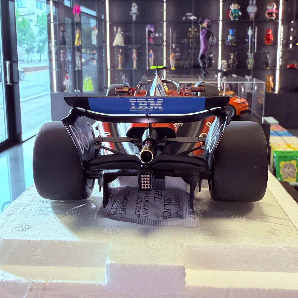 Ferrari SF-25 F1 Monaco Grand Prix 2025 Lewis Hamilton #44 1:18 Scale Poliform by BBR Models