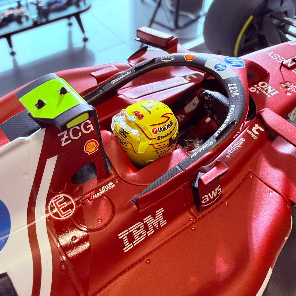 Ferrari SF-25 F1 Monaco Grand Prix 2025 Lewis Hamilton #44 1:18 Scale Poliform by BBR Models