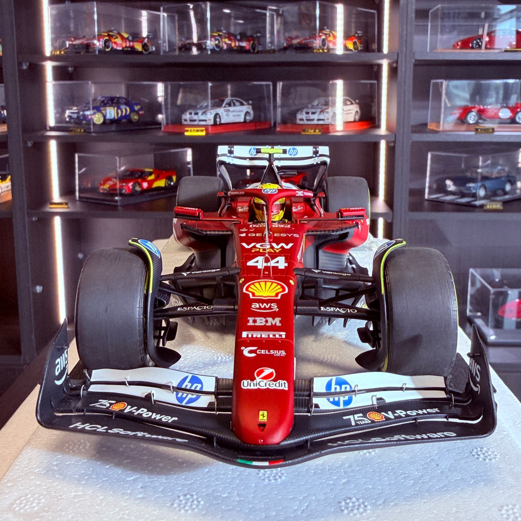 Ferrari SF-25 F1 Monaco Grand Prix 2025 Lewis Hamilton #44 1:18 Scale Poliform by BBR Models