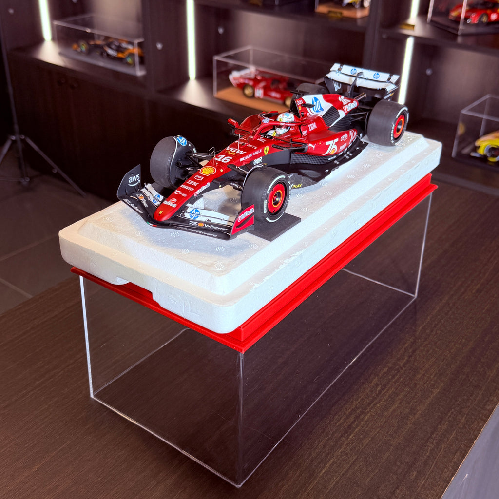 Ferrari SF-25 F1 Velká cena Monaka 2025 Charles Leclerc č. 16 v měřítku 1:18 Poliform od BBR Models