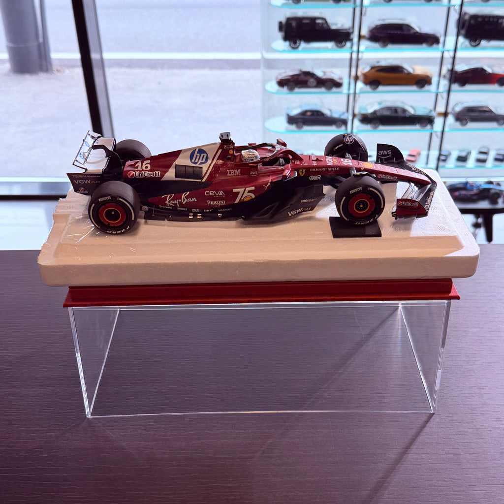 Ferrari SF-25 F1 Velká cena Monaka 2025 Charles Leclerc č. 16 v měřítku 1:18 Poliform od BBR Models
