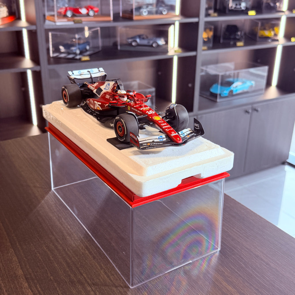 Ferrari SF-25 F1 Velká cena Monaka 2025 Charles Leclerc č. 16 v měřítku 1:18 Poliform od BBR Models