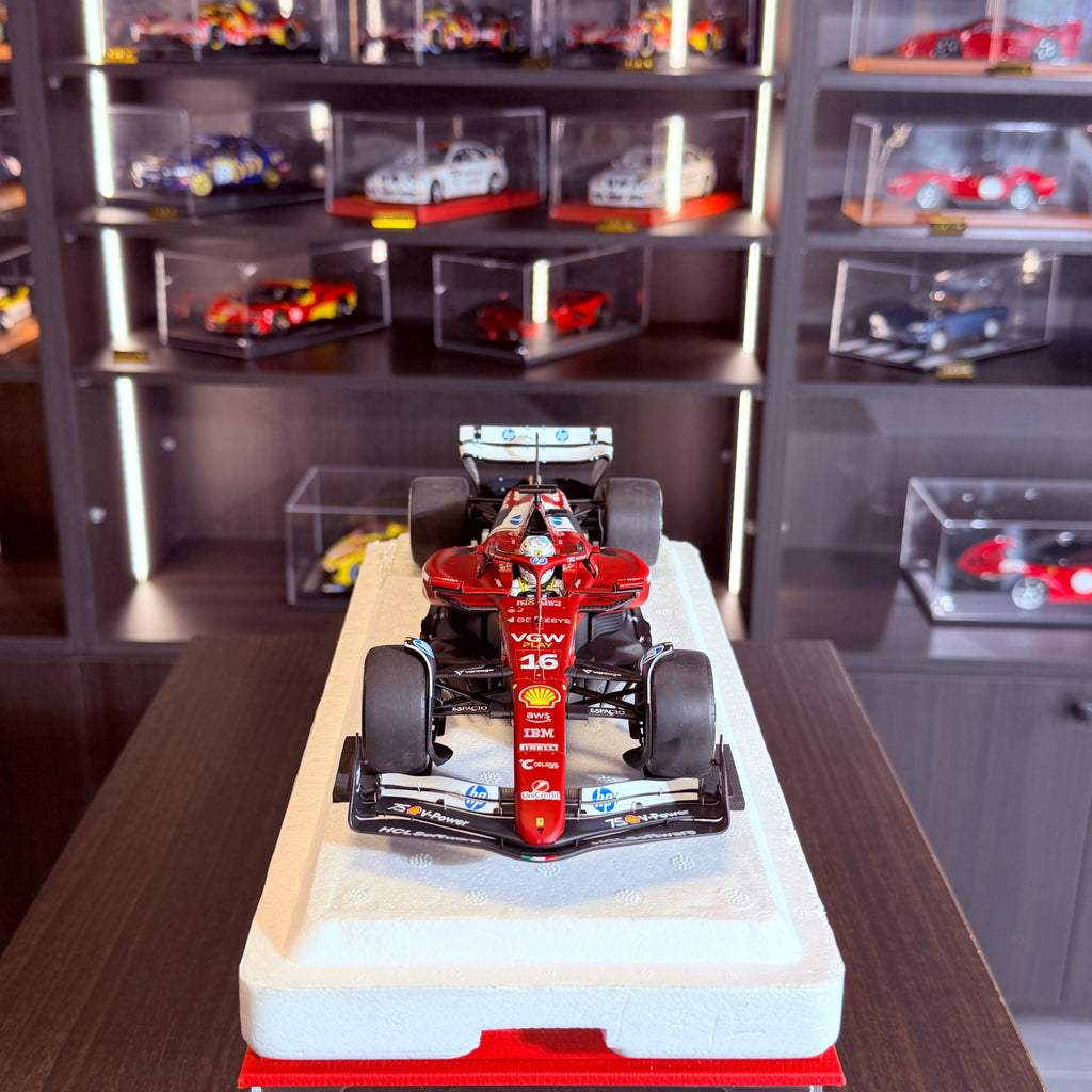Ferrari SF-25 F1 Velká cena Monaka 2025 Charles Leclerc č. 16 v měřítku 1:18 Poliform od BBR Models