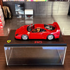 Ferrari F40 – Edición Limitada Rojo/Negro (102 piezas) con Vitrina Escala 1:18 de BBR Models × KYOSHO
