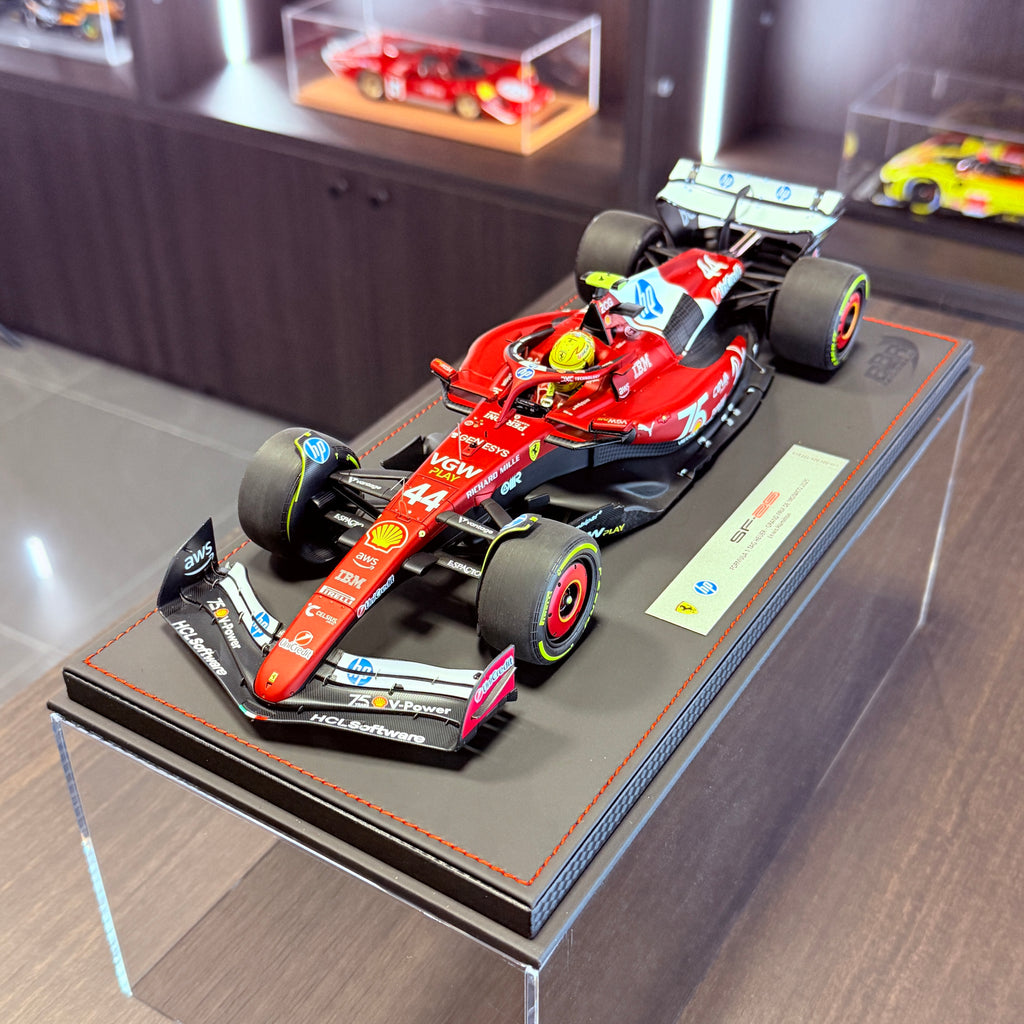 Ferrari SF-25 F1 Monaco Grand Prix 2025 Lewis Hamilton #44 1:18 Scale by BBR Models (Limited 100)