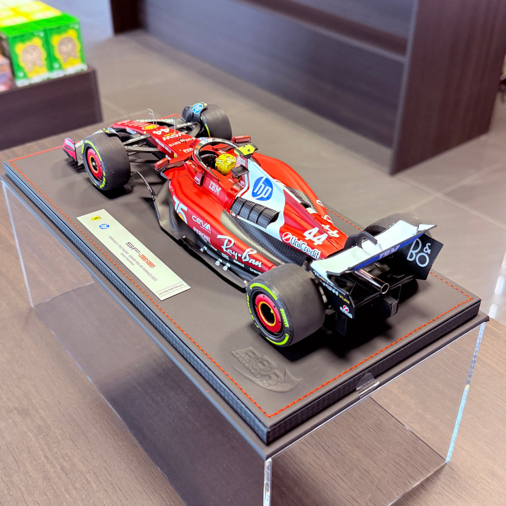 Ferrari SF-25 F1 Monaco Grand Prix 2025 Lewis Hamilton #44 1:18 Scale by BBR Models (Limited 100)