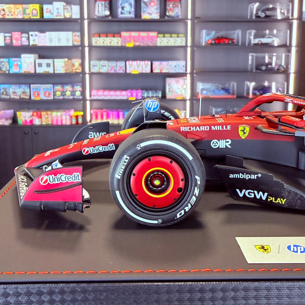 Ferrari SF-25 F1 Monaco Grand Prix 2025 Charles Leclerc #16 1:18 Scale with Display Case by BBR Models (Limited 216)