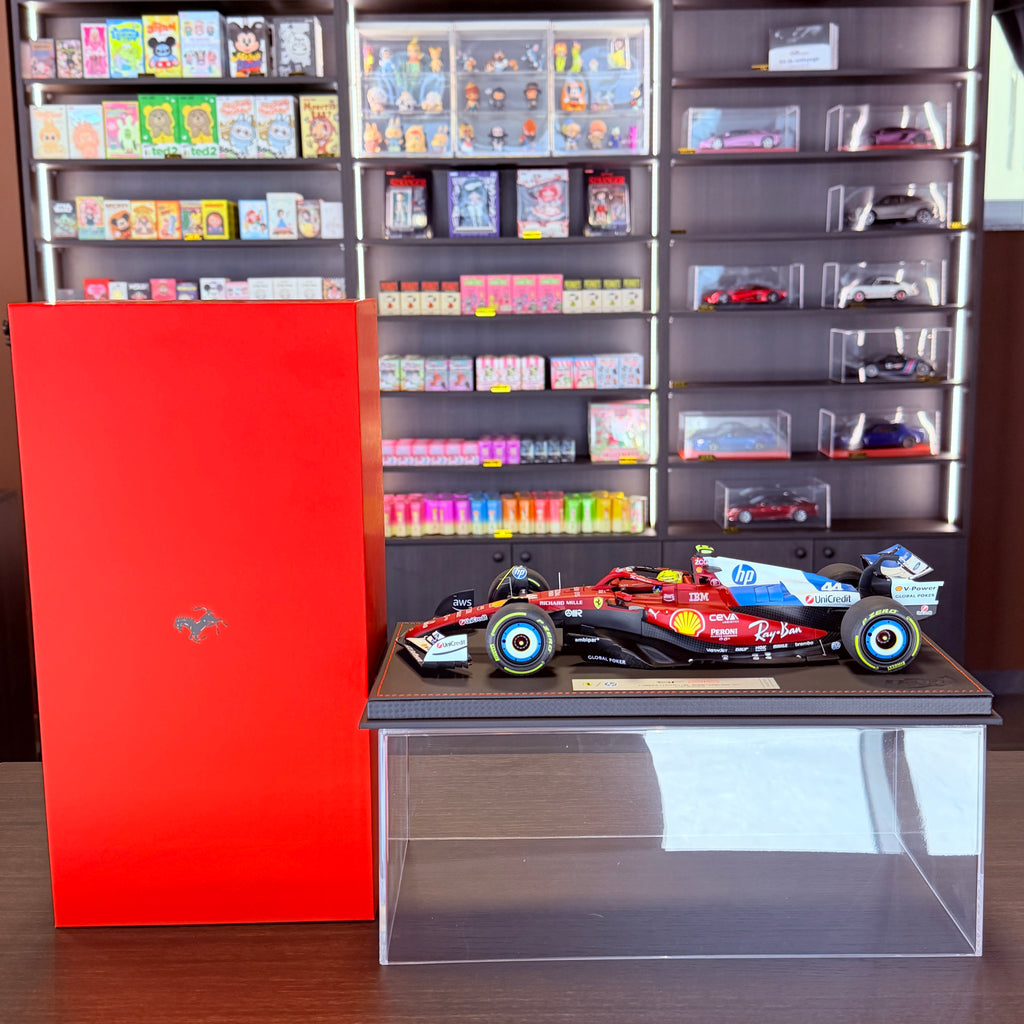 Ferrari SF-25 F1 Miami Grand Prix Lewis Hamilton #44 1:18 Scale with Display Case by BBR Models (Limited 134)