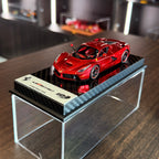 Ferrari LaFerrari Rosso Fuoco Gloss 1:43 Scale with Display Case by BBR Models (Limited 46)