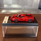 Ferrari LaFerrari Rosso Fuoco Gloss 1:43 Scale with Display Case by BBR Models (Limited 46)