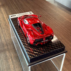 Ferrari LaFerrari Rosso Fuoco Gloss 1:43 Scale with Display Case by BBR Models (Limited 46)