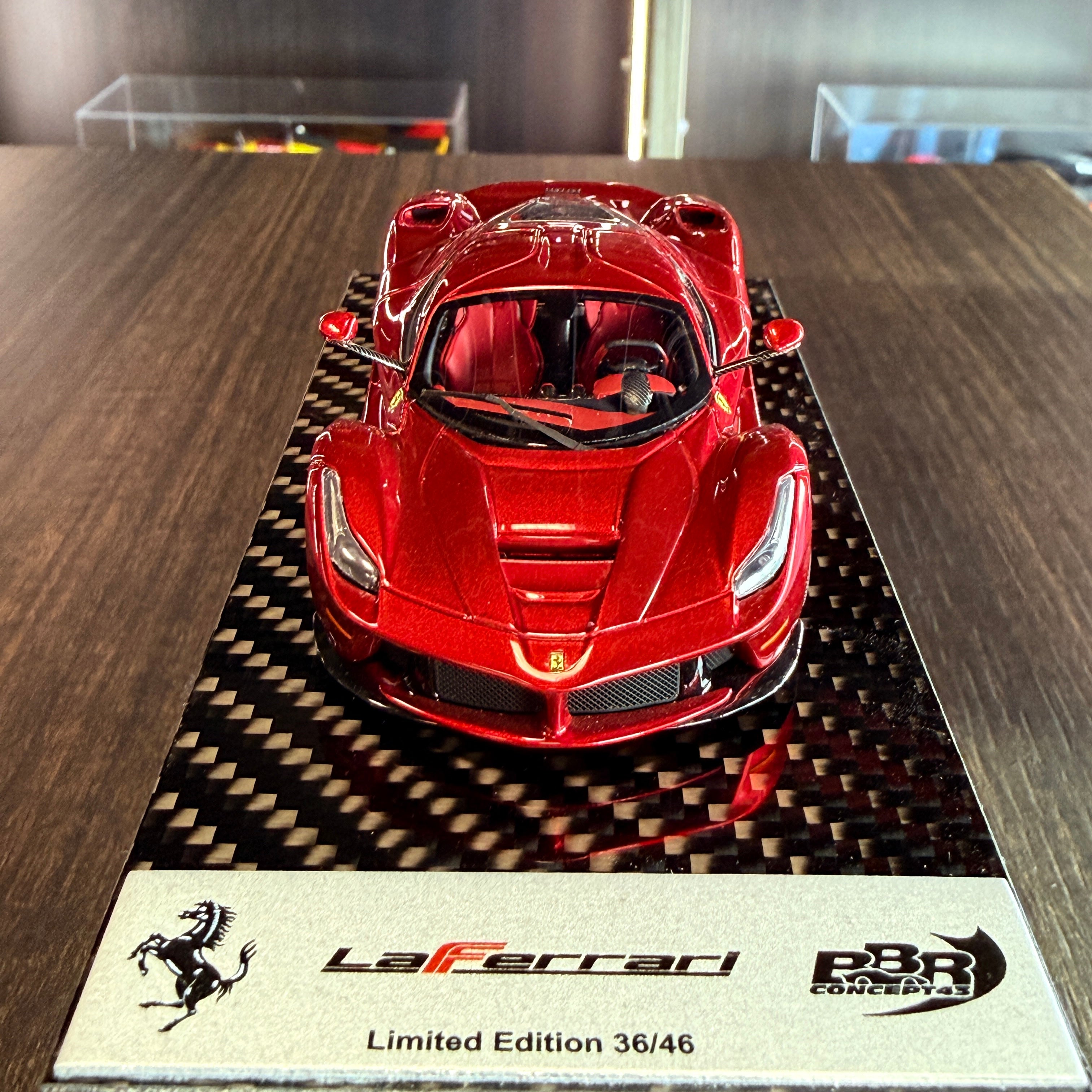 Ferrari LaFerrari Rosso Fuoco Gloss 1:43 Scale with Display Case by BBR Models (Limited 46)