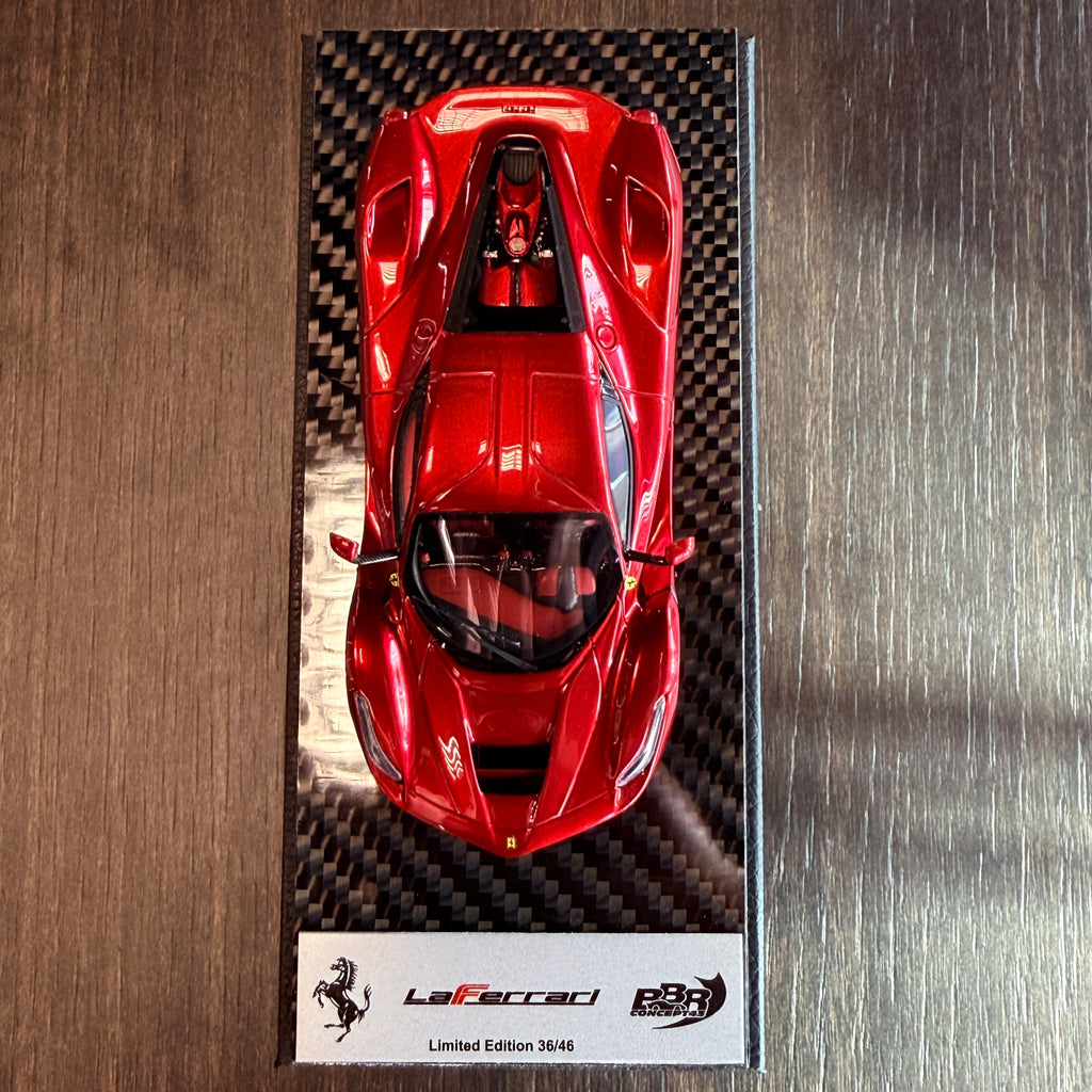 Ferrari LaFerrari Rosso Fuoco Gloss 1:43 Scale with Display Case by BBR Models (Limited 46)
