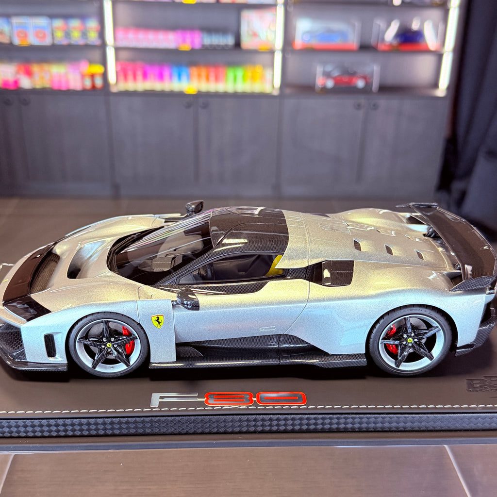 Ferrari F80 Alluminium Gloss 1:18 Scale by BBR Models (Limited 24)