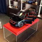 BMW XM 2023 Matt Black 1:18 Scale with Display Case by Minichamps