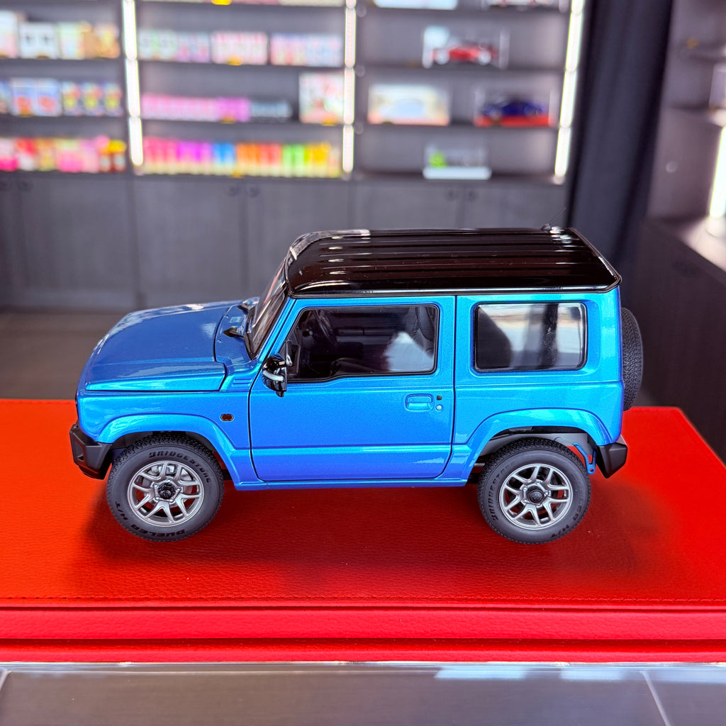 AUTOart Suzuki Jimny JB64 1:18 Brisk Blue Metallic with original box